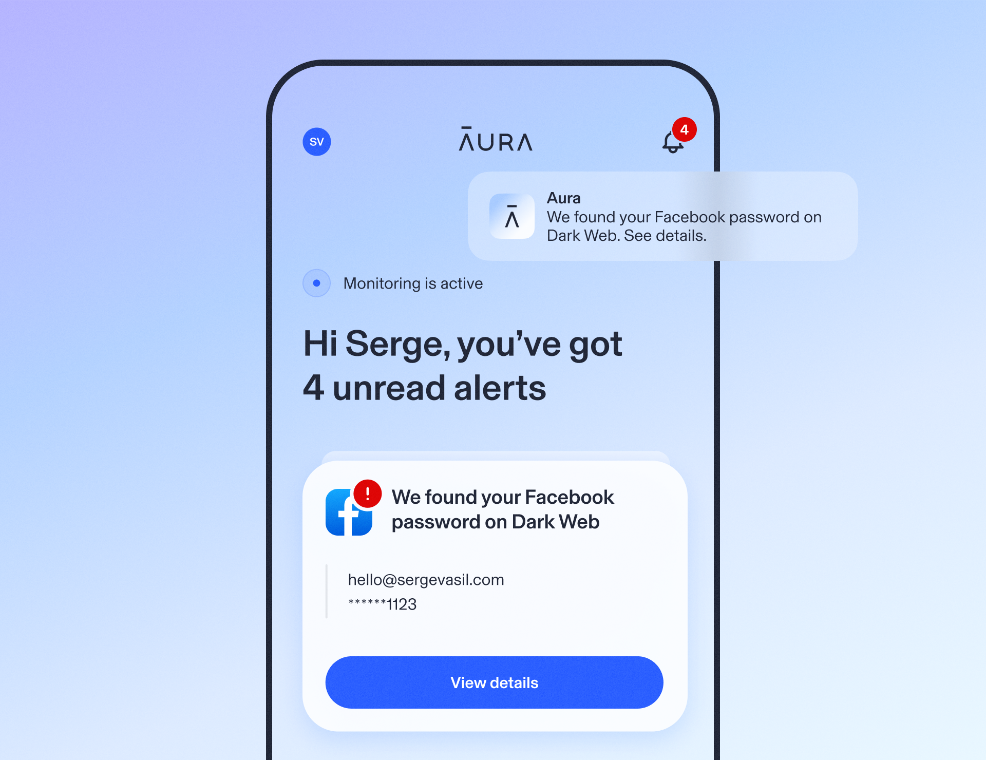 Aura — Privacy app redesign
