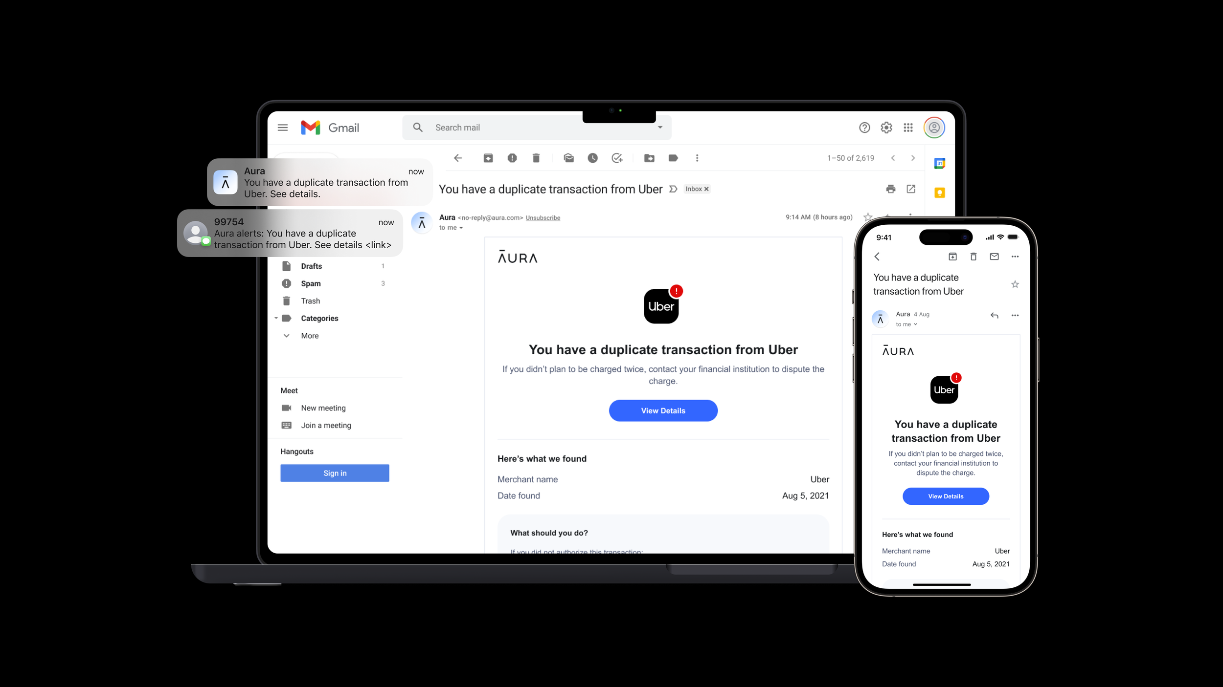 Aura — alerts system