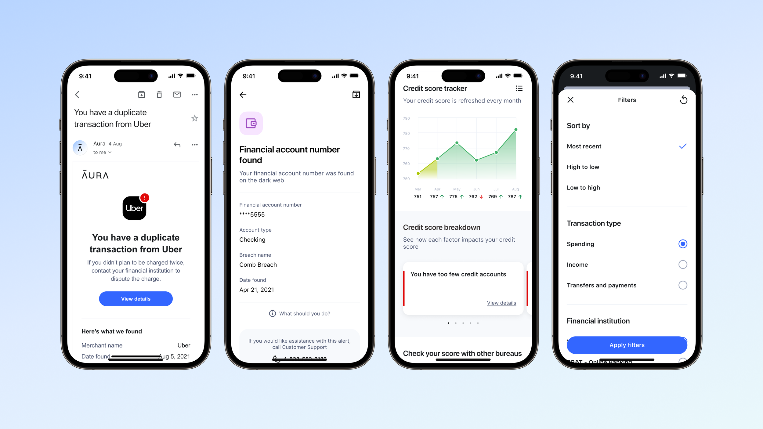 Aura — mobile categories 2