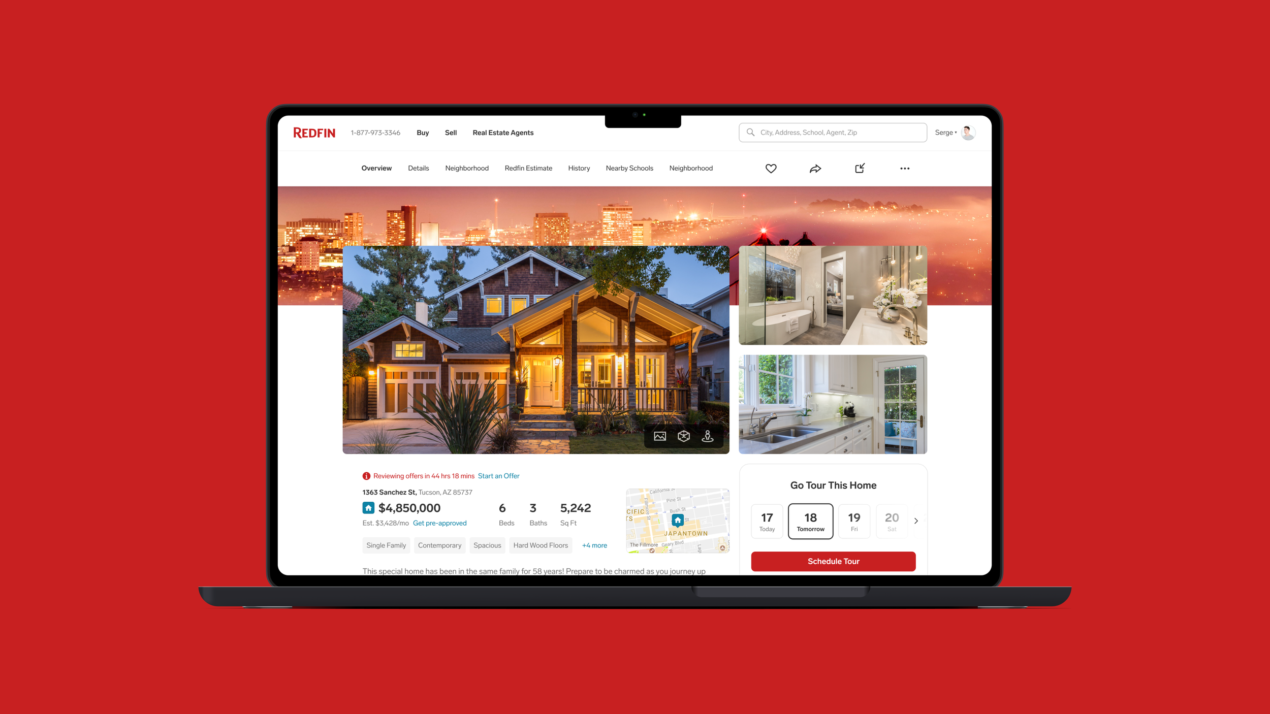 Redfin — desktop experience